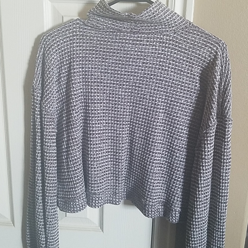 NWOT! Free People Bk Cropped Sweater Wine sz SM - Picture 4 of 7
